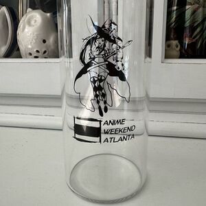 Anime Weekend Atlanta Glass Water Bottle Cold Beverage Container